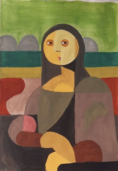 Abstract Painting Of Mona Lisa