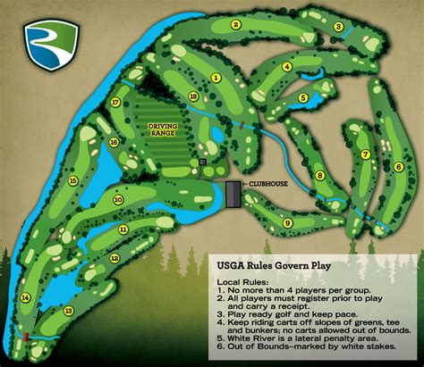 Course Layout River Glen Country Club Golf Course