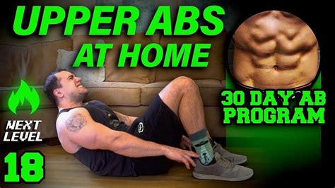 Upper Abs Workout At Home Days To Six Pack Abs For Beginner To Advanced Day YouTube