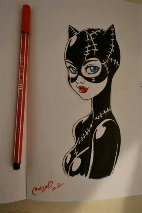 Melisa Ballesteros Catwoman Drawing Batman Drawing Catwoman Comic