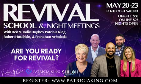Revival School And Night Meetings Patricia King Ministries