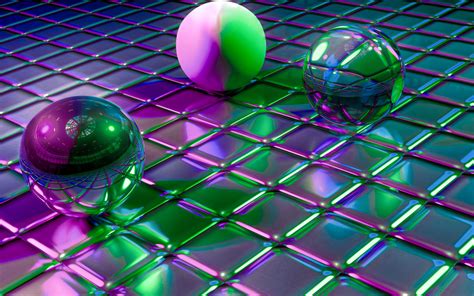Download Wallpaper 2560x1600 Balls Cubes Shapes Glitter