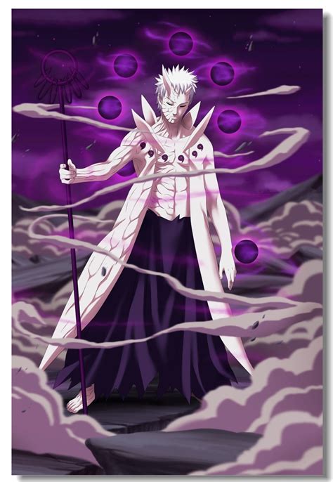 Custom Canvas Wall Decals Naruto Shippuden Poster Obito Of The Six Wall