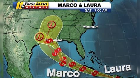 Marco And Laura Update Tropical Storm Marco Tracking Toward Louisiana