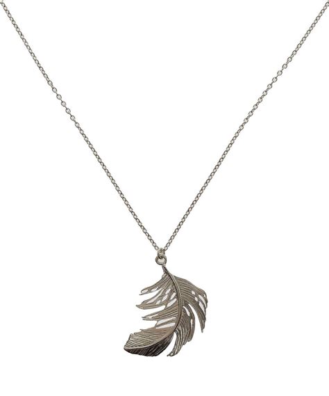 Alex monroe 22ct yellow gold plated feather plume round necklace rare. Alex Monroe Large Silver Feather Necklace | Jewellery by ...