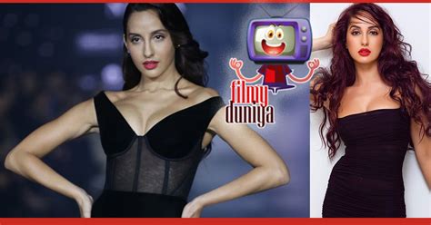 Nora Fatehi Stunning Look In A Black Dress Bollywood Latest