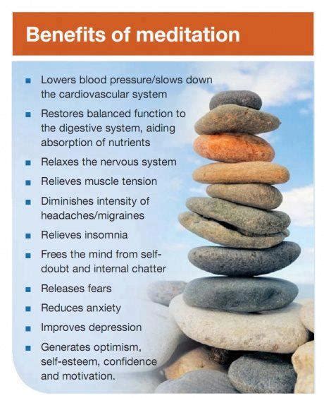 Infographic The Benefits Of Meditation Infographic A Day