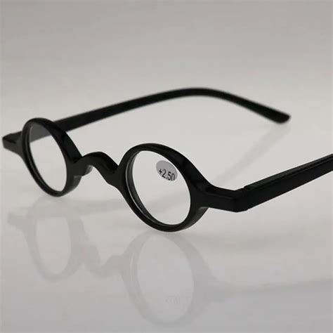 Round Black Reading Glasses For Men And Women Prescription Degree Eyeglasses Plastic Reader