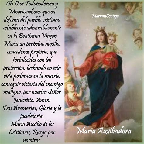 OraciÓn Para Hoy 241116 Oracion A Maria Auxiliadora