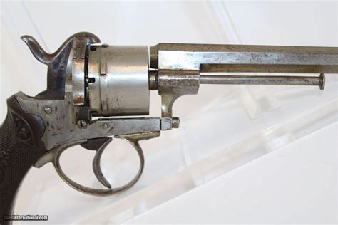 1870s European Antique Double Action Pinfire Revolver