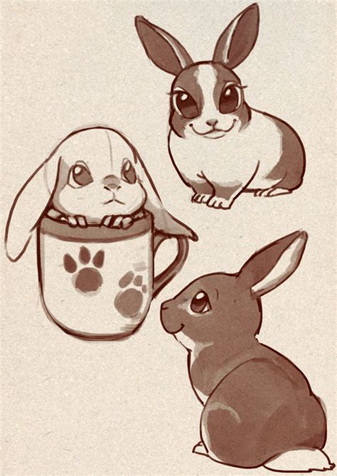 Cute Bunny Drawing At Explore Collection Of Cute