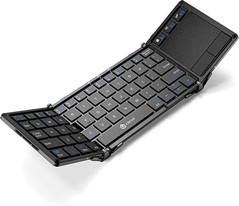 Iclever Portable Tri Folding Bluetooth Keyboard With Touchpad Snyc Up