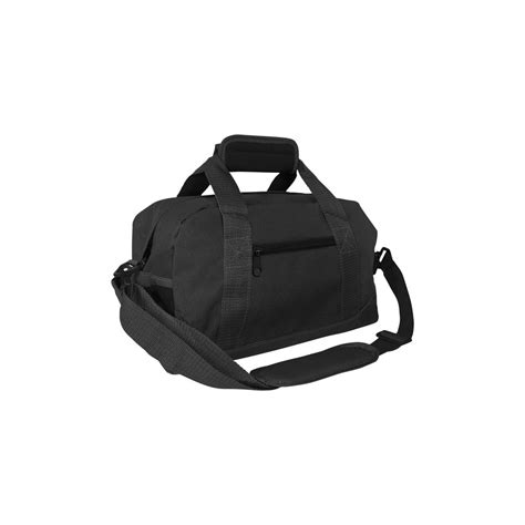 Dalix 14 Small Duffel Bag Gym Duffle Two Tone In Black With Shoulder