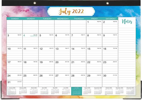 Buy 2022 2023 Desk Calendar 18 Monthly Desk Calendar 2022 2023