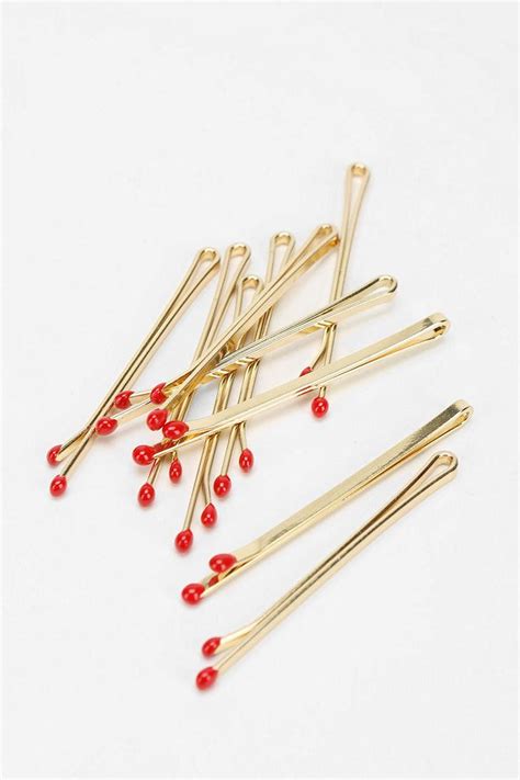 Little Matches Bobby Pin Set Of 10 Urban Outfitters Hair