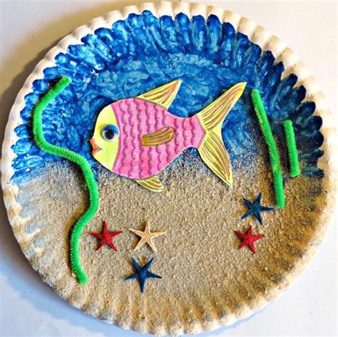 Just a couple sheets of. Making a Paper Plate Sea Aquarium | ThriftyFun