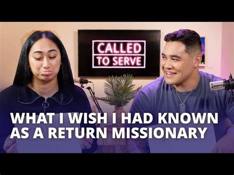 What I Wish I Had Known As A Return Missionary Called To Serve YouTube