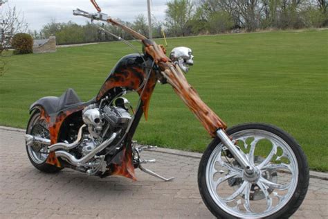 Buy 2008 Cenzi Custom Chopper Skulls Bones Fire On 2040 Motos