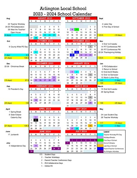 Arlington School District Calendar 2024 Delia Fanchon