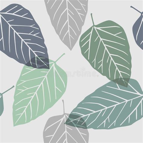 Leaves Seamless Pattern Stock Vector Illustration Of Decoration