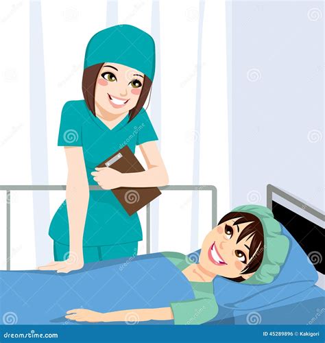 Nurse Talking With Patient Stock Vector Illustration Of Helping 45289896
