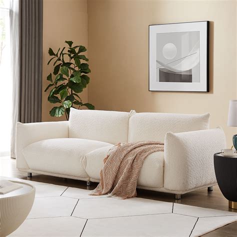 Latitude Run® Atis 90in Boucle 3 Seater Sofa And Reviews Wayfair Canada
