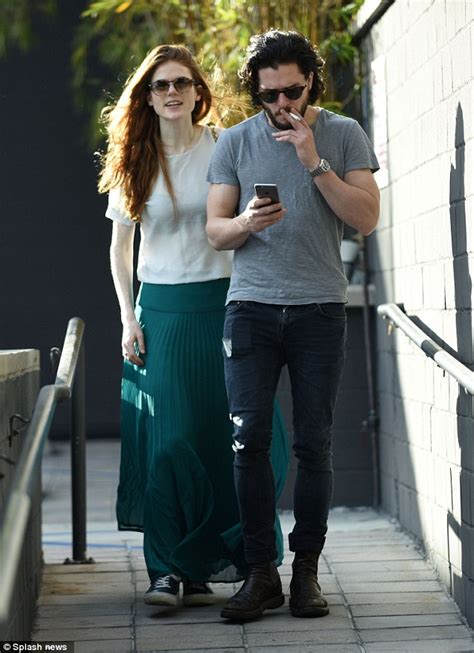Leslie debuted her baby bump in the new issue of the. Kit Harington Dating 'Game of Thrones' Co-Star Rose Leslie ...