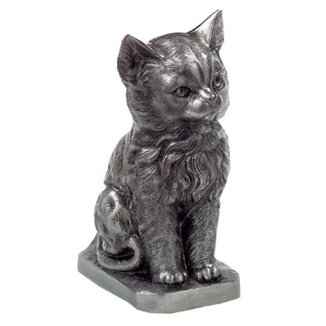 Cat, handmade urn for a black cat,handcarfted black and white cat urn,handmade black and white ceramic horse hair cat urn with sleeping cat on lid, one of a kind cat. Cat Cremation Urns | Sweet Kitty Metal Sculpture