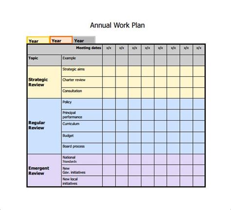 Work Plan Template 12 Free Word Pdf Documents Download Free