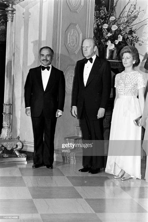King Hussein Of Jordan Gerald R Ford And Queen Consort Alia News