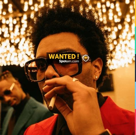 The sunglasses worn by The weeknd on the account Instagram of