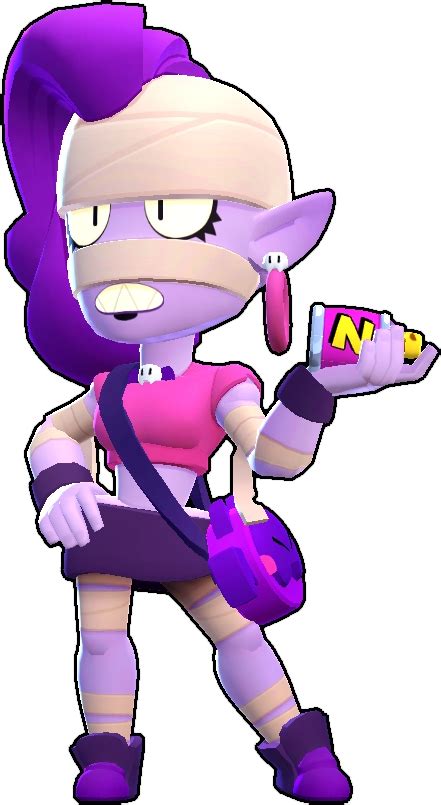 Emz attacks with blasts of hair spray that deal damage over time, and slows down opponents with her super.. Emz | Brawl Stars Wiki | Fandom
