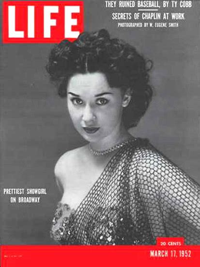 Life Magazine Cover Copyright 1952 Prettiest Show Girl