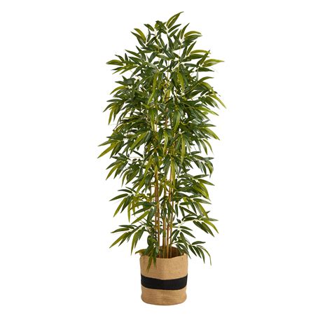 Primrue 75 Artificial Bamboo Tree In Planter Wayfair