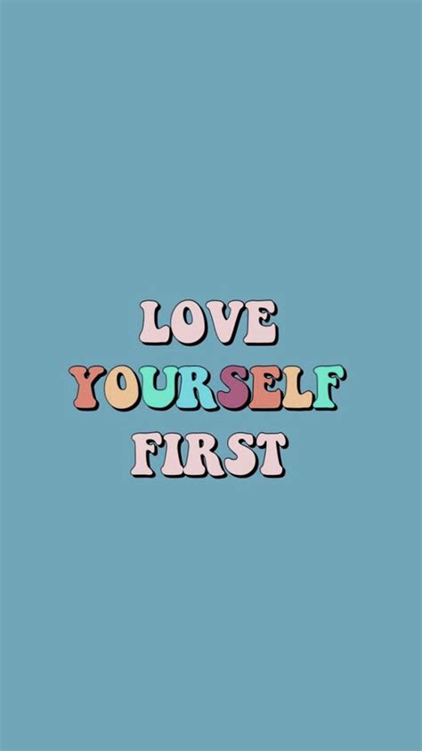 Love Yourself Words Wallpaper Quote Aesthetic Wallpaper Quotes
