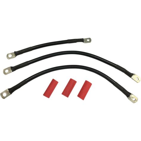 Drag Specialties Battery Cable Kit Black 2113 0661 Fortnine Canada