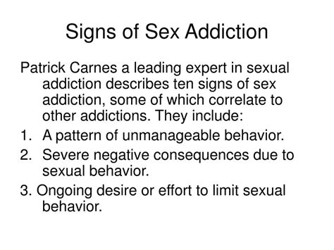 Ppt Sexual Addiction Powerpoint Presentation Free Download Id1186387