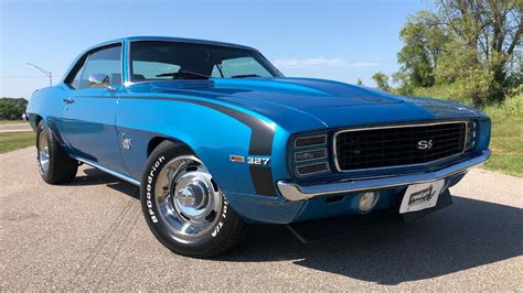 1969 Camaro Rsss 327 Auto Ac Metallic Blue Fully Restored Stock