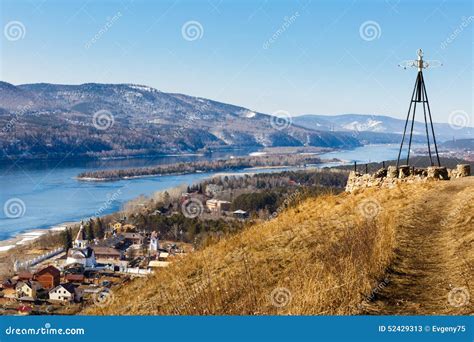 Russia Siberia Krasnoyarsk Spring Landscape Stock Image Image Of