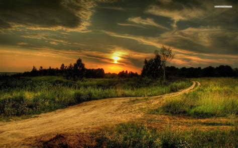 Country Road At Sunset Wallpaper Country Roads Country Roads Take Me