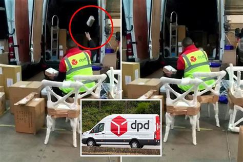 Dpd Driver Caught On Camera Chucking Parcels Into Back Of Van While