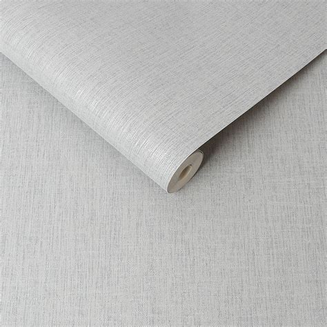 Superfresco Colours Linen Glitter Plain Slated Grey Wallpaper Wilko