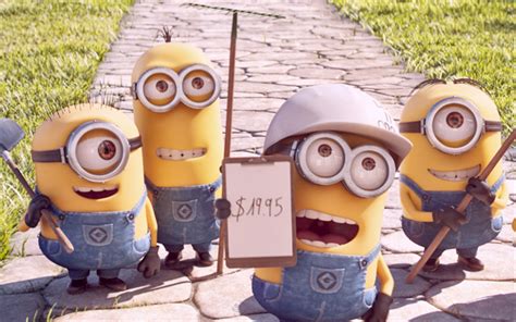 Download Wallpapers Minions Workers Despicable Me 3d Animation