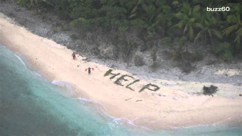 Men Stranded On Desert Island Rescued After Writing Help In Sand