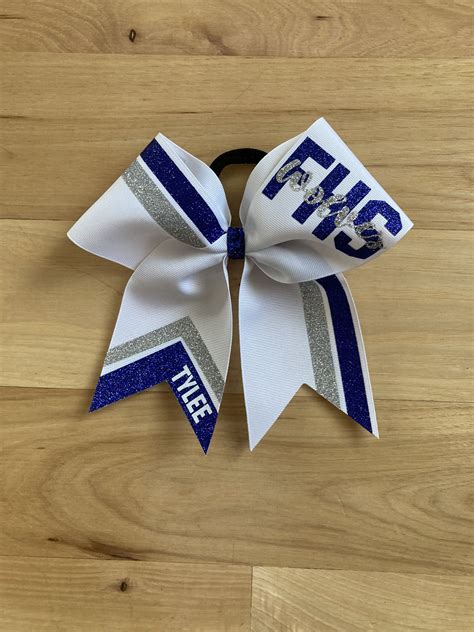 Cheer Bow With Personalized Name And Team Colors Price Listed Etsy