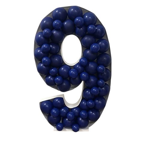 Number 9 Mosaic Balloon Frame(120cm) | The Very Best Balloon ...