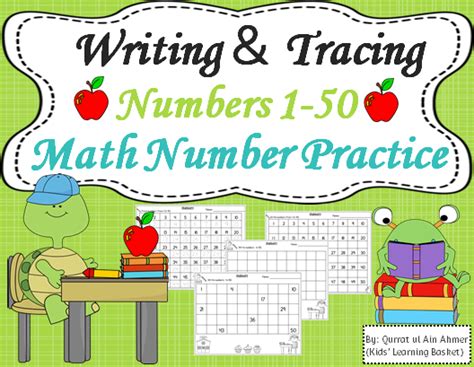 Writing And Tracing Numbers 1 50 Made By Teachers
