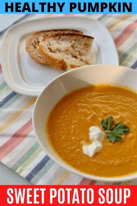 Healthy Roasted Pumpkin And Sweet Potato Soup Recipe Dobbernationloves