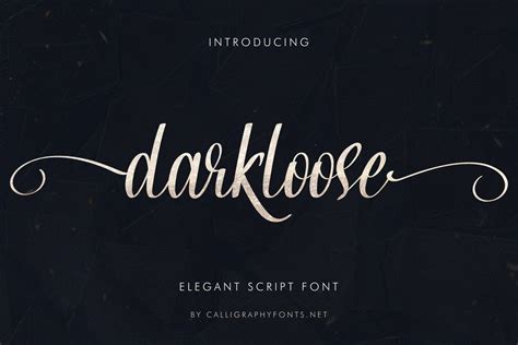 Darkloose Elegant Script Font All Free Fonts