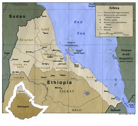 Mapas Geográficos Da Eritreia Map Political Map Eritrea
